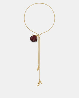 Rose Buds Wrap Necklace