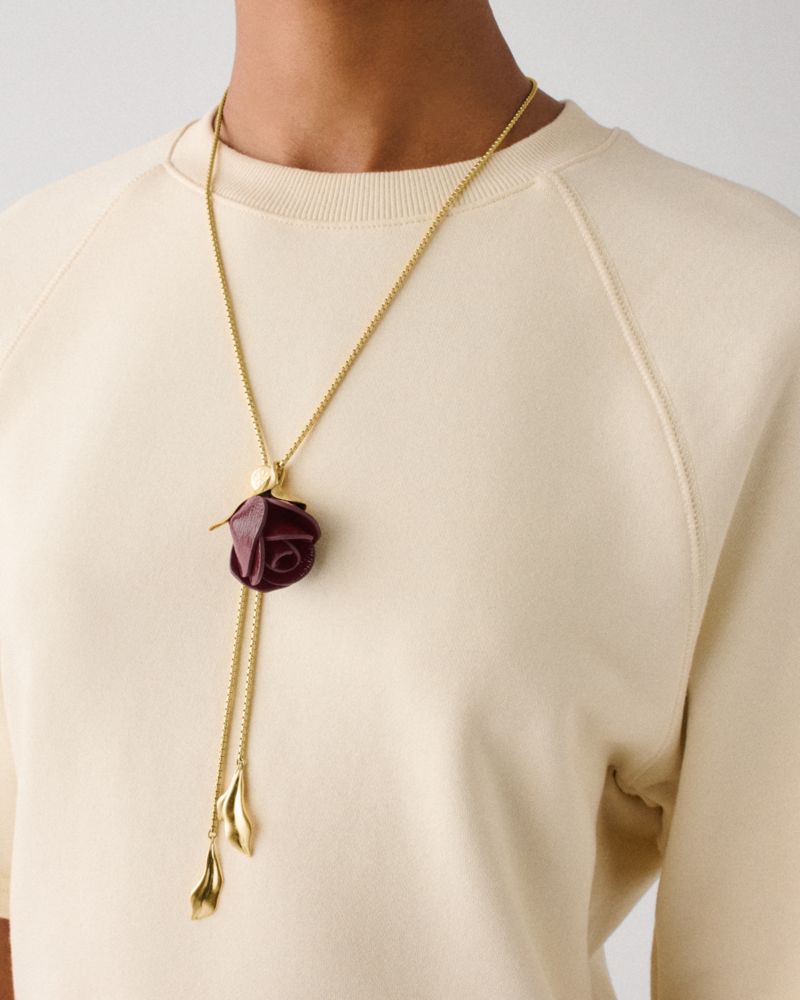 Rose Buds Wrap Necklace