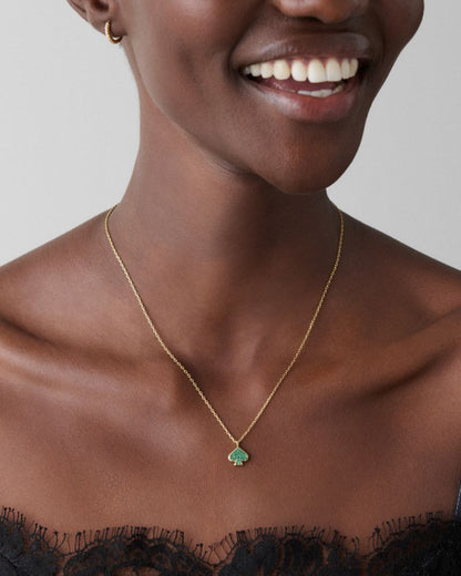 Everyday Spade Pave Mini Pendant