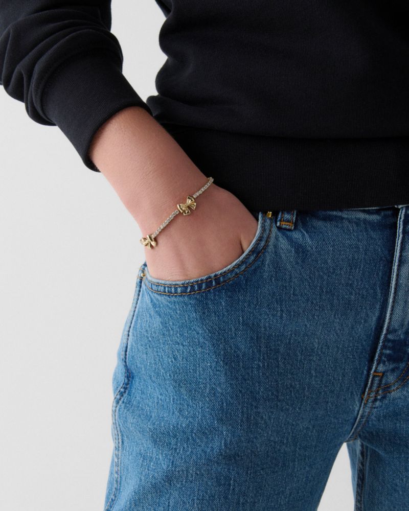 Bling And Bows Bow Tennis Bracelet