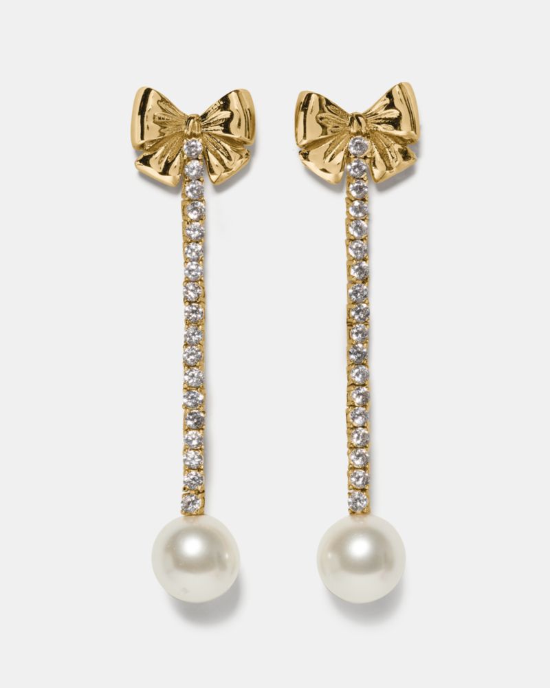 Bling And Bows Linear Earring