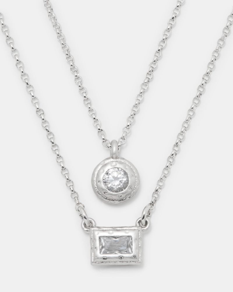 Elegant Edge Double Necklace Set