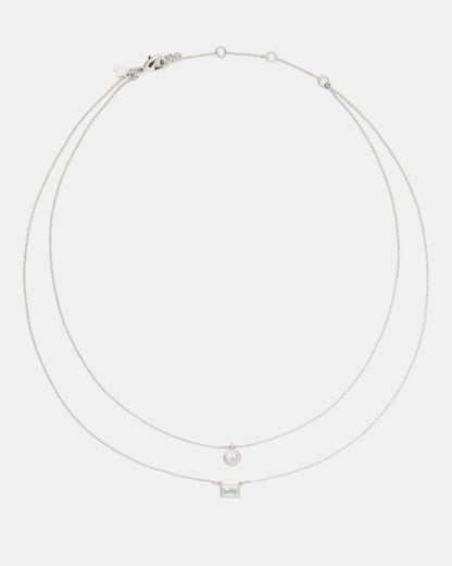 Elegant Edge Double Necklace Set