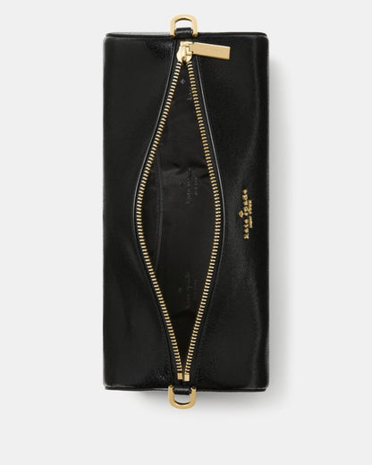 Roulette Glazed Leather Medium Shoulder Bag