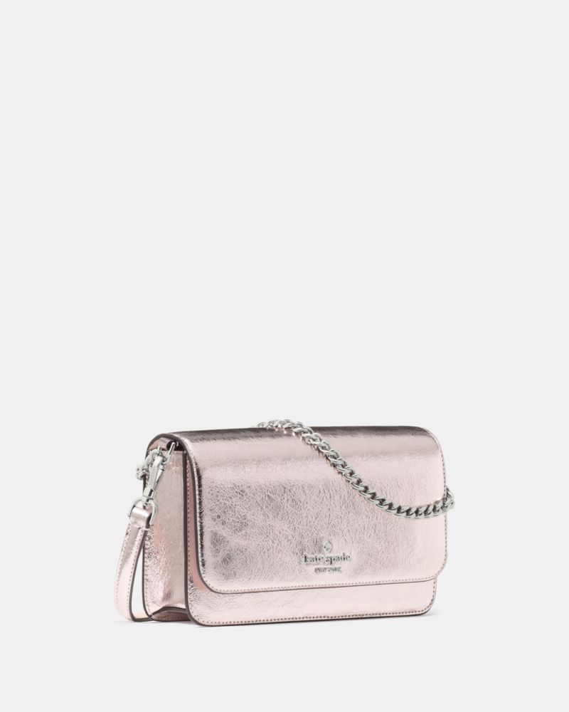 Madison Metallic Willow Mini Flap Crossbody