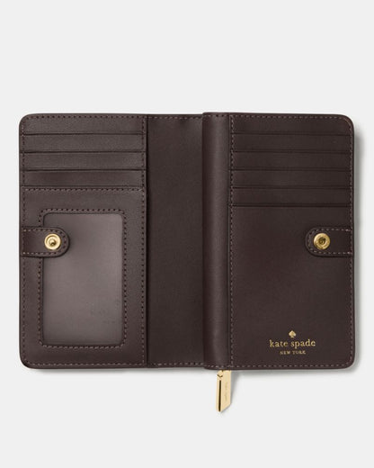 Madison Croc Embossed Medium Bifold Wallet