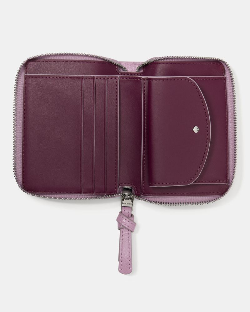Loop Glazed Zip Around Wallet