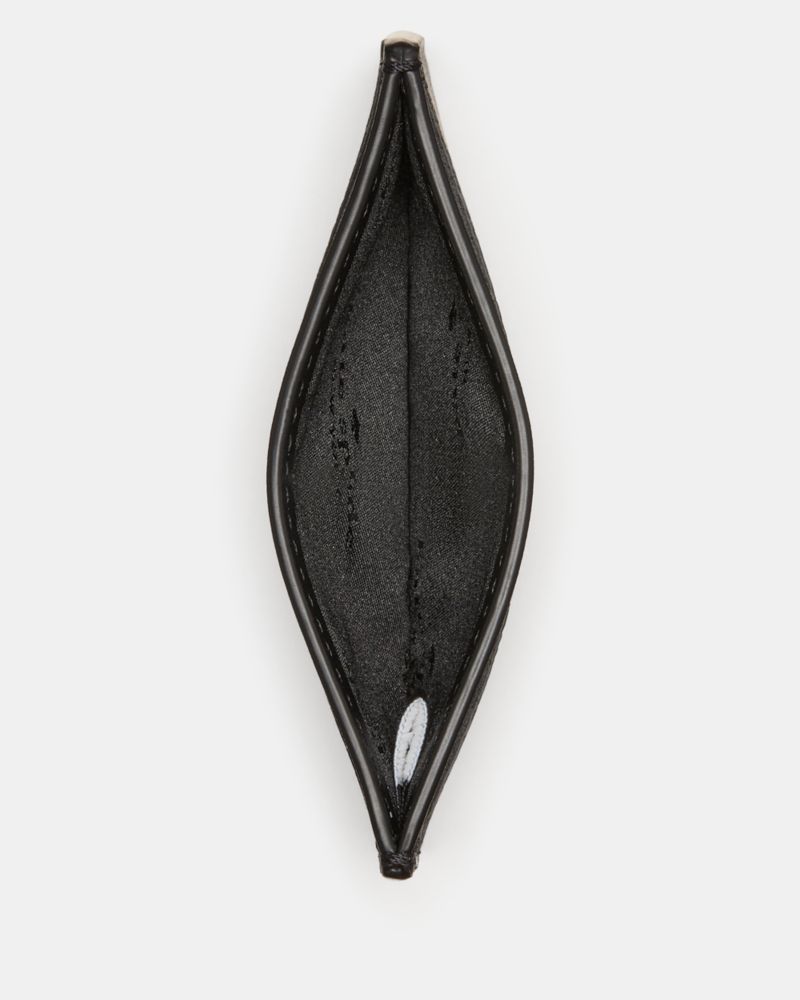 Spade Flower Small Slim Card Holder