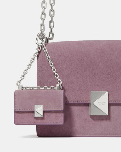 Charmed Suede Nano Carryall Bag Charm