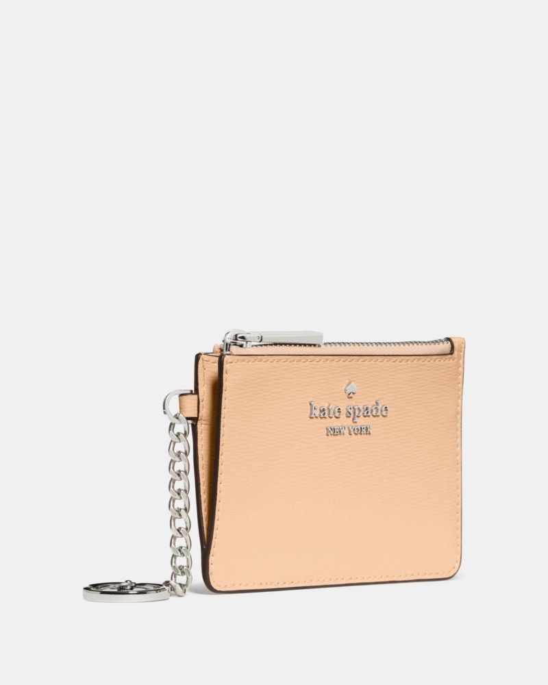 Spade Flower Key Ring Card Holder