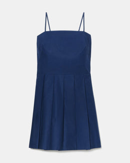 Open Back Pleated Dress