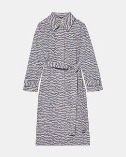 Modern Feathers Belted Trench Coat