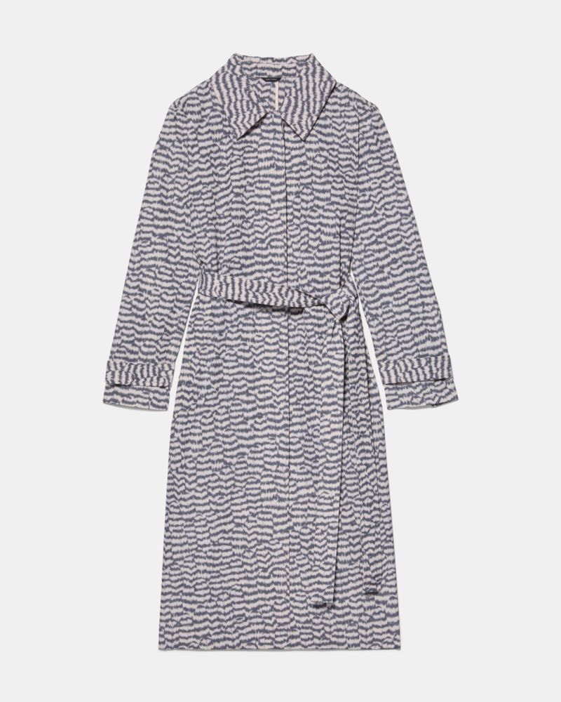 Modern Feathers Belted Trench Coat