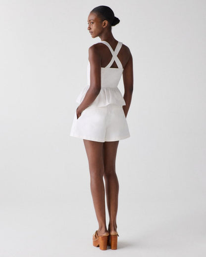 Belted Pleated Shorts