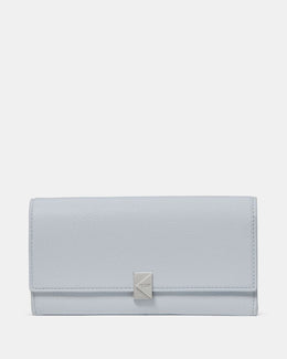 Deco Snake Embossed Large Flap Wallet