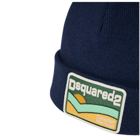 Dsquared2 Canadian Heritage Beanie in Navy Blue
