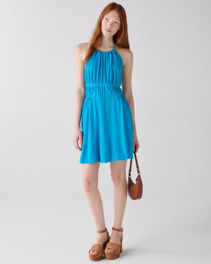Drapey Halter Mini Dress