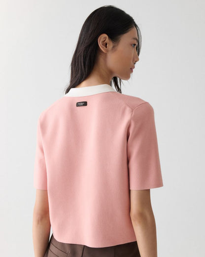 Cropped Polo Sweater