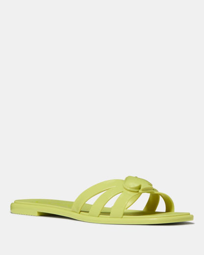 Sculpted Spade Jelly Sandals