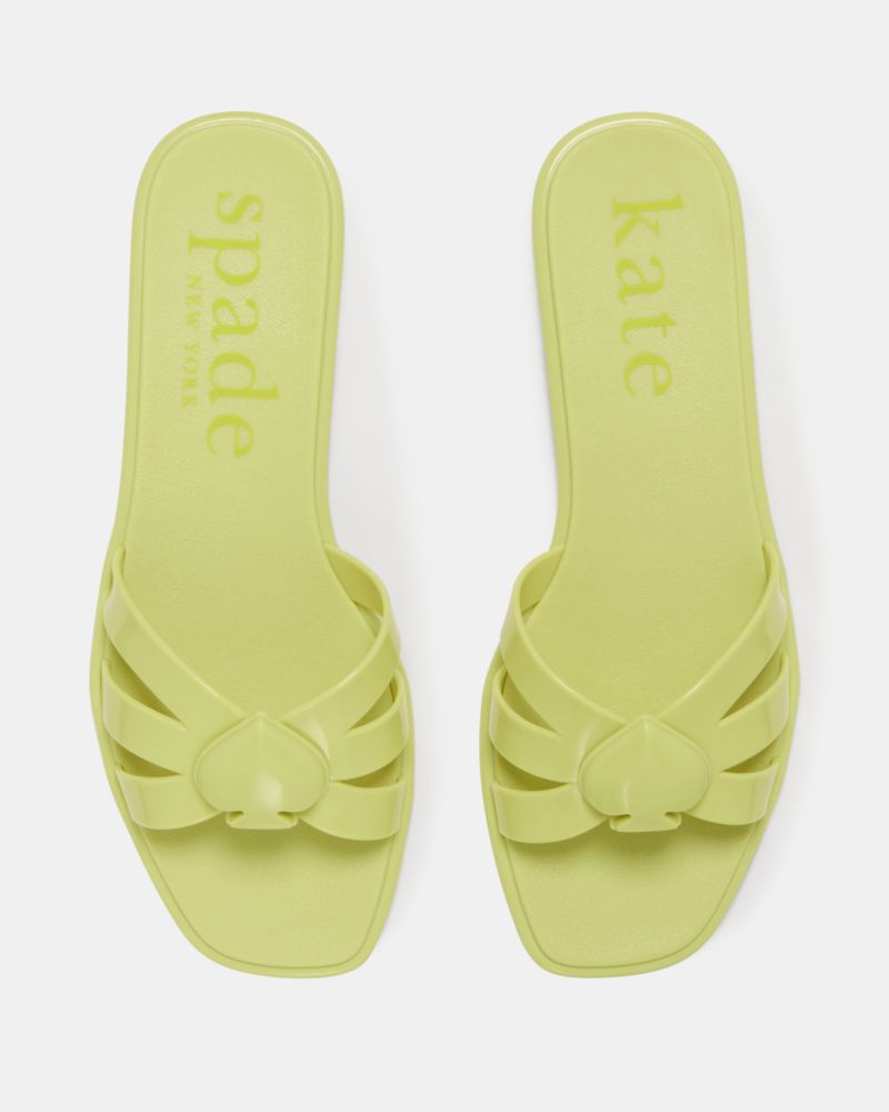 Sculpted Spade Jelly Sandals