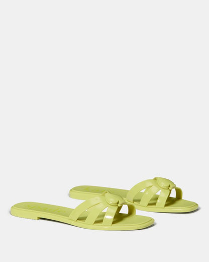 Sculpted Spade Jelly Sandals