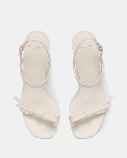 Loop Snakeskin Kitten Heel Sandals