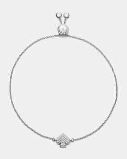 Everyday Spade Pave Slider Bracelet