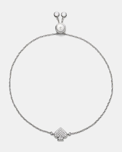 Everyday Spade Pave Slider Bracelet