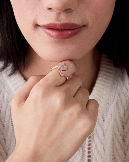 Yours Truly Pave Heart Ring