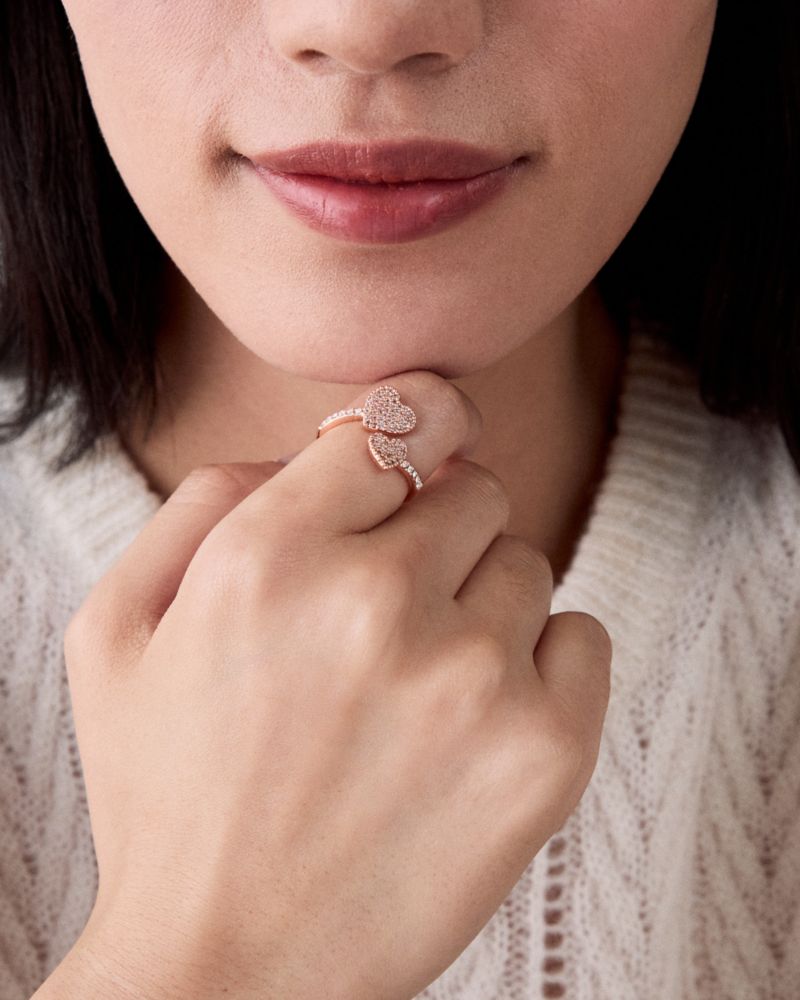 Yours Truly Pave Heart Ring