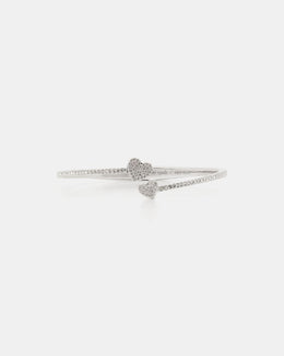 Yours Truly Pave Open Hinge Cuff