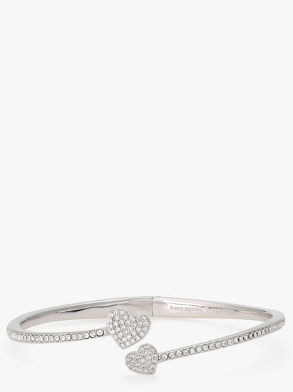 Yours Truly Pave Open Hinge Cuff