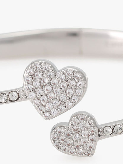 Yours Truly Pave Open Hinge Cuff