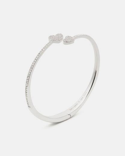 Yours Truly Pave Open Hinge Cuff