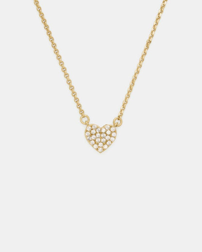 Yours Truly Pave Heart Mini Pendant