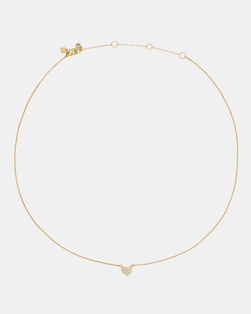 Yours Truly Pave Heart Mini Pendant