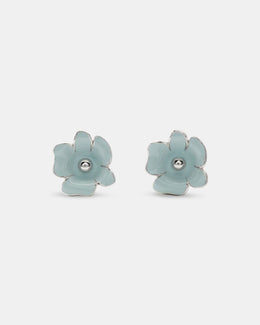 Golden Bloom Flower Studs