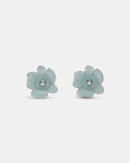 Golden Bloom Flower Studs