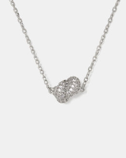 Sailor's Knot Pave Mini Pendant