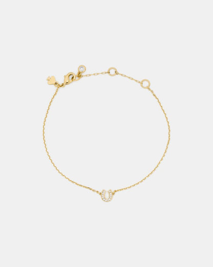 You're A Gem Pave Horseshoe Bracelet
