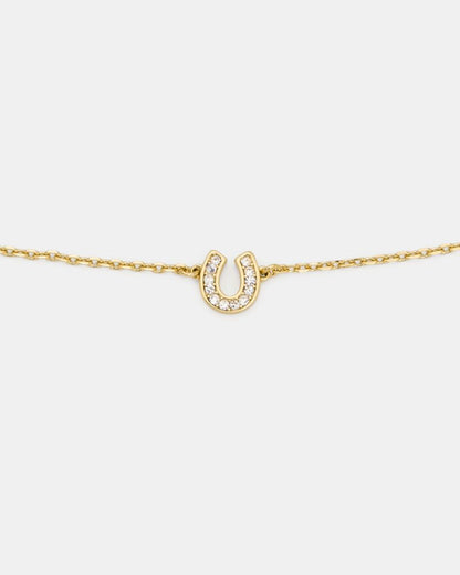You're A Gem Pave Horseshoe Bracelet
