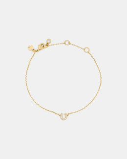You're A Gem Pave Horseshoe Bracelet