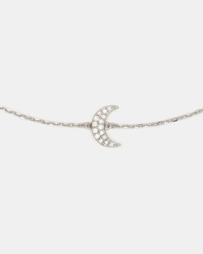 You're A Gem Pave Moon Bracelet