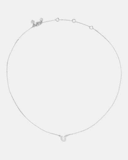 You're A Gem Pave Horseshoe Pendant
