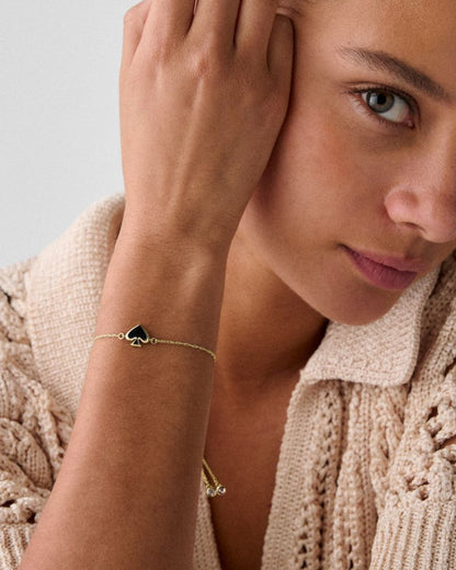 Everyday Spade Enamel Slider Bracelet
