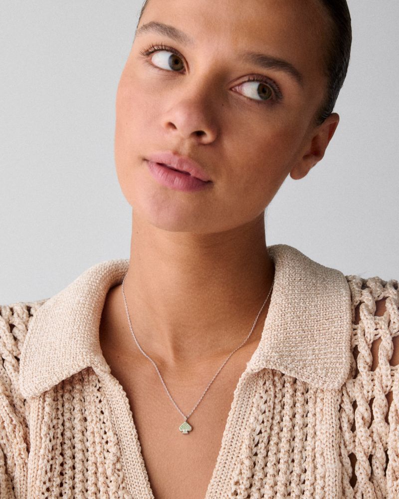 Everyday Spade Pave Mini Pendant