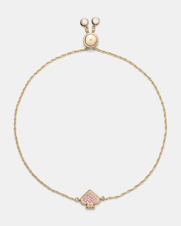 Everyday Spade Pave Slider Bracelet