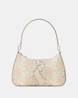 Kayla Snake Embossed Shoulder Bag