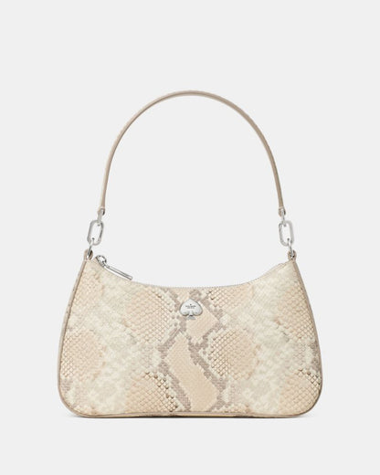 Kayla Snake Embossed Shoulder Bag