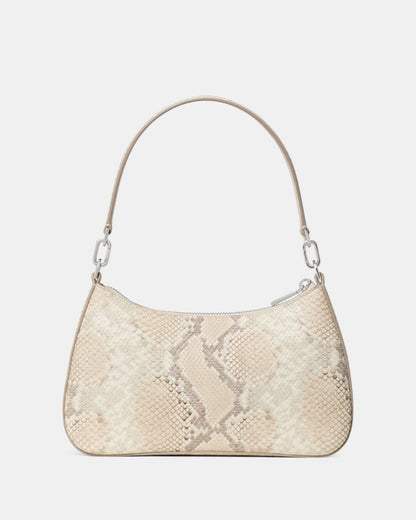Kayla Snake Embossed Shoulder Bag
